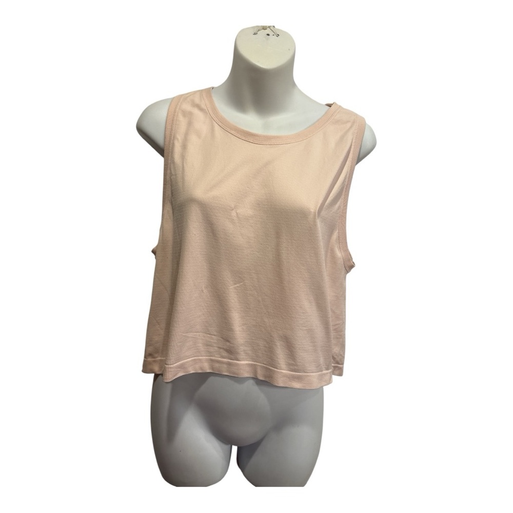 Harmony Balance Sleeveless Tank Top pale peach. Size medium